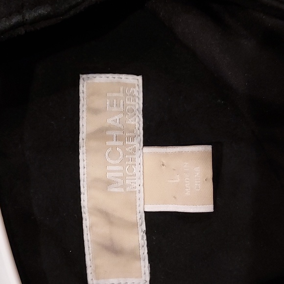 WOW! MIchael Kors Black Suede Knee Length Dress with SIlver Accent Bodice Large - Picture 7 of 10